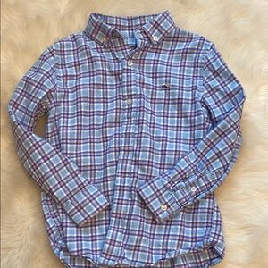 Vineyard Vines Kids Blue Plaid Shirt